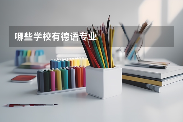 哪些学校有德语专业