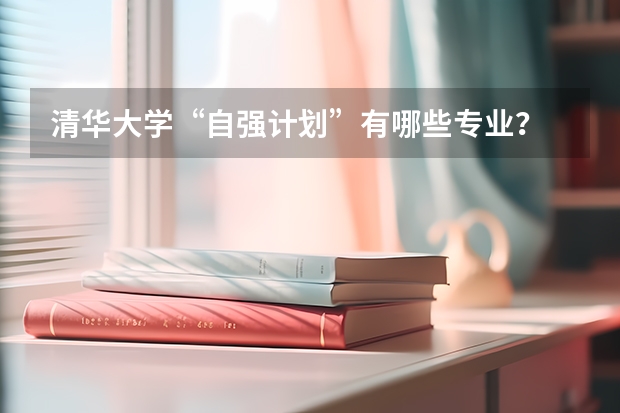 清华大学“自强计划”有哪些专业？