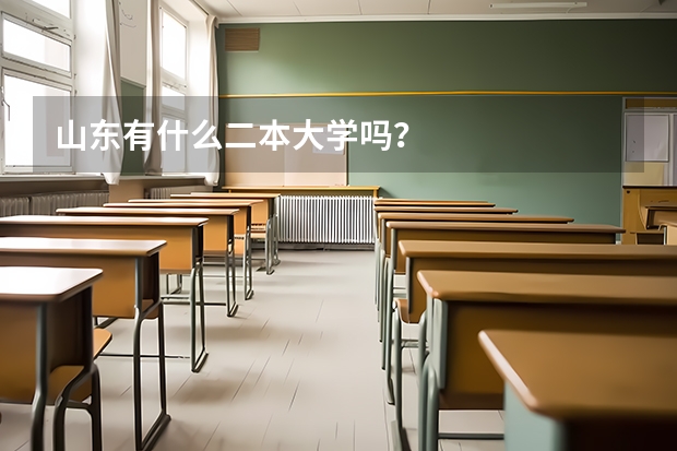 山东有什么二本大学吗？