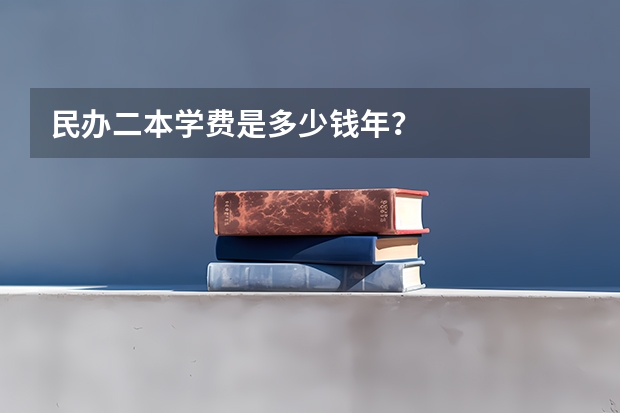 民办二本学费是多少钱/年？