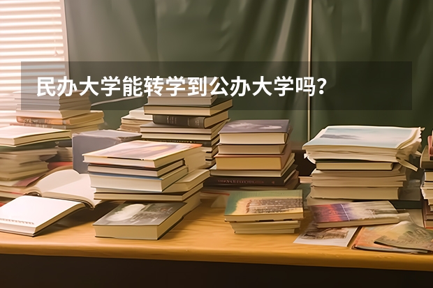 民办大学能转学到公办大学吗？