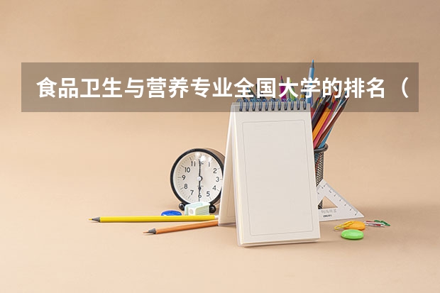 食品卫生与营养专业全国大学的排名（TIMES英国大学营养学专业排名）