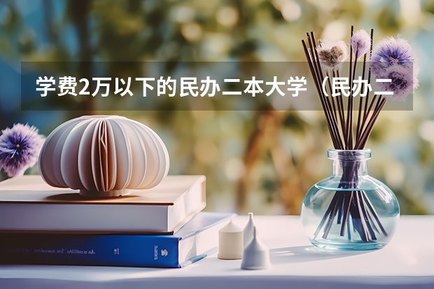 学费2万以下的民办二本大学（民办二万以内的二本院校）