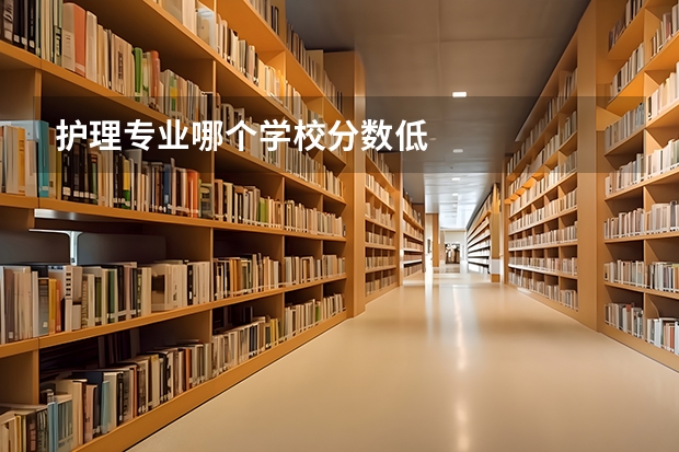 护理专业哪个学校分数低