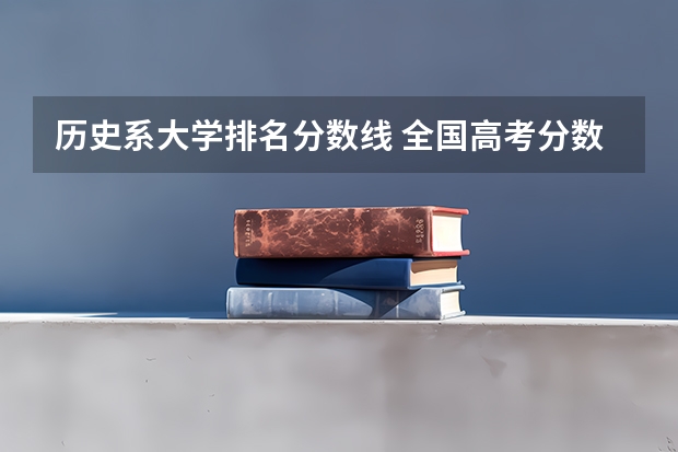 历史系大学排名分数线 全国高考分数线排名表