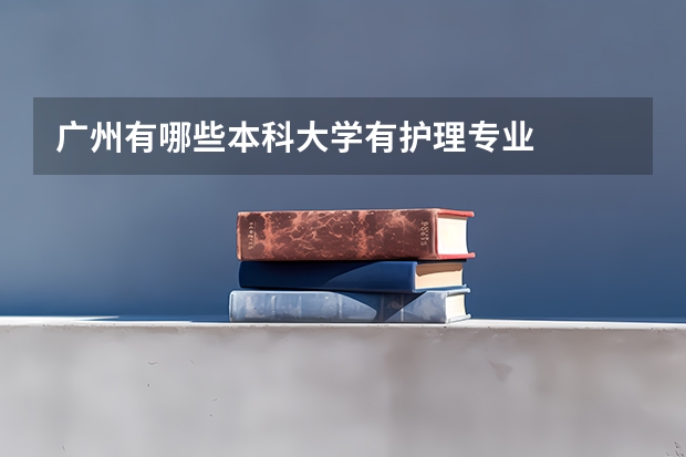 广州有哪些本科大学有护理专业