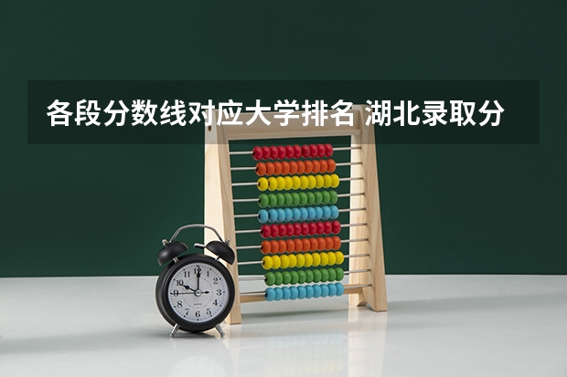 各段分数线对应大学排名 湖北录取分数线排名 大学