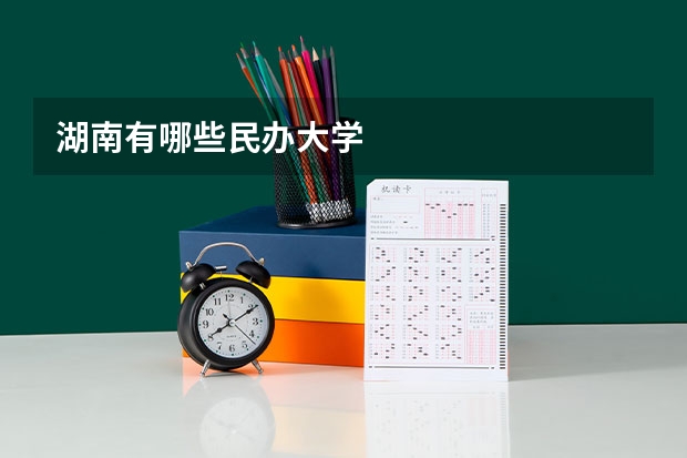 湖南有哪些民办大学