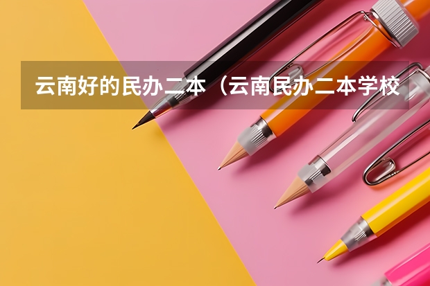 云南好的民办二本（云南民办二本学校最好的学校）