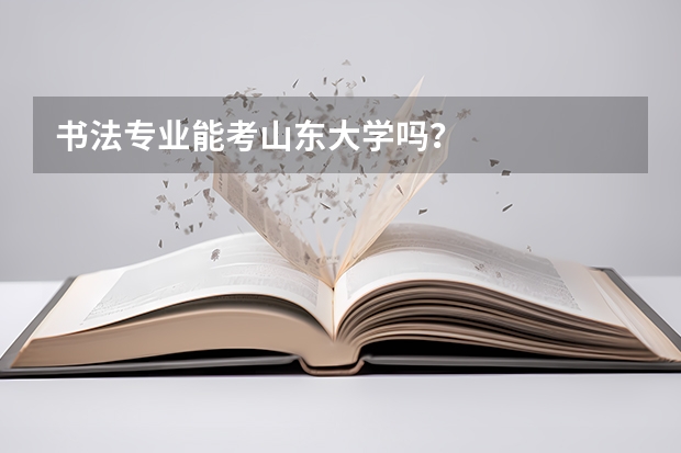书法专业能考山东大学吗?