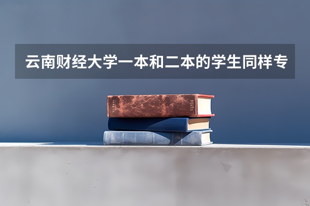 云南财经大学一本和二本的学生同样专业的是在一起上课吗?