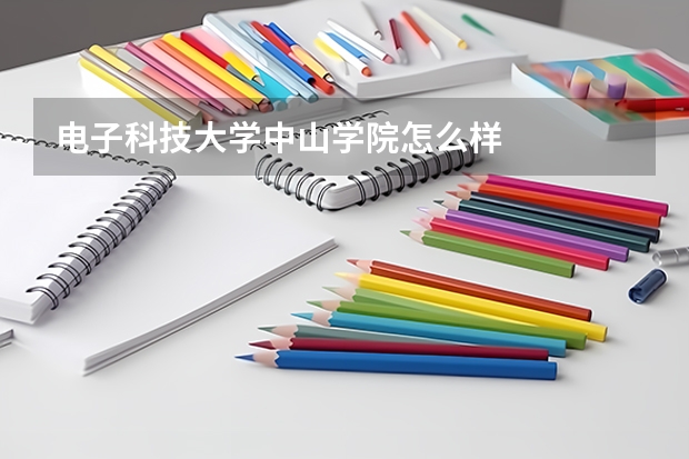 电子科技大学中山学院怎么样