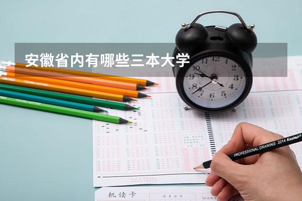 安徽省内有哪些三本大学