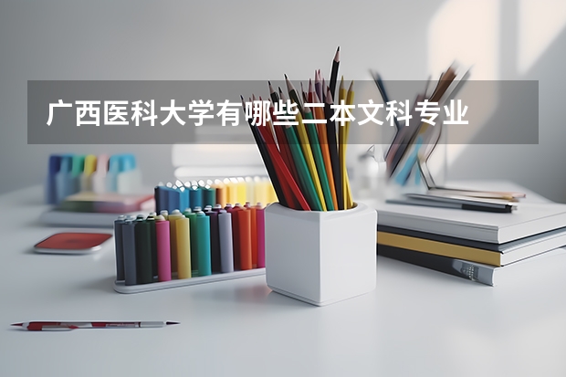 广西医科大学有哪些二本文科专业