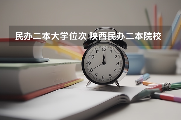 民办二本大学位次 陕西民办二本院校最新排名榜