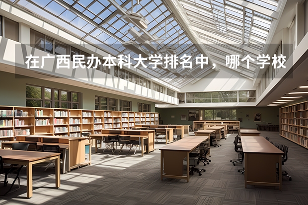 在广西民办本科大学排名中，哪个学校排名第一呢？