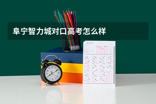 阜宁智力城对口高考怎么样
