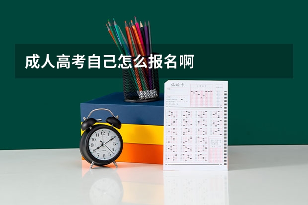 成人高考自己怎么报名啊
