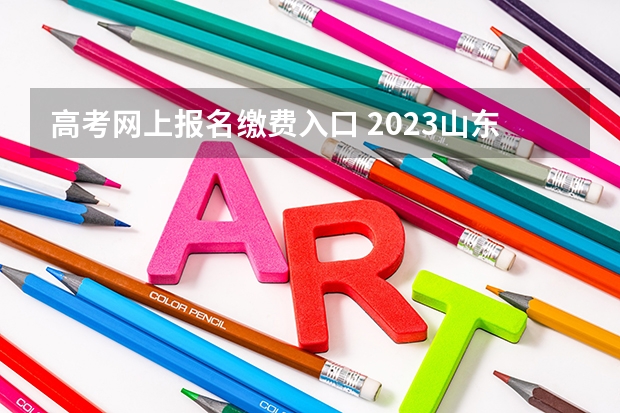 高考网上报名缴费入口 2023山东高考报名缴费入口
