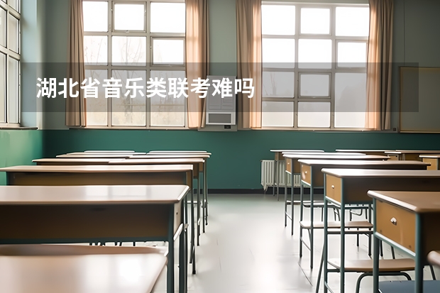 湖北省音乐类联考难吗