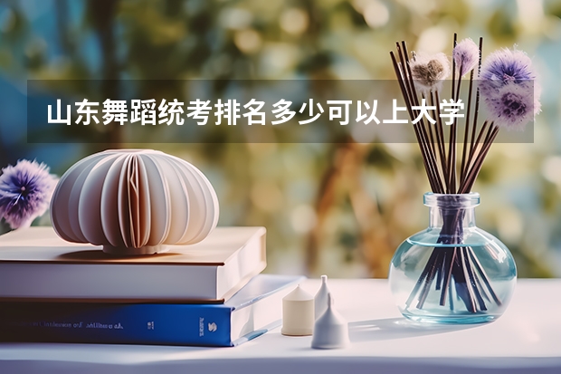 山东舞蹈统考排名多少可以上大学