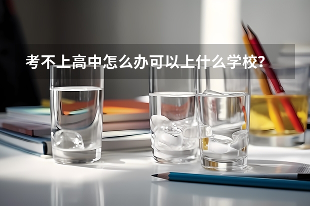 考不上高中怎么办可以上什么学校？