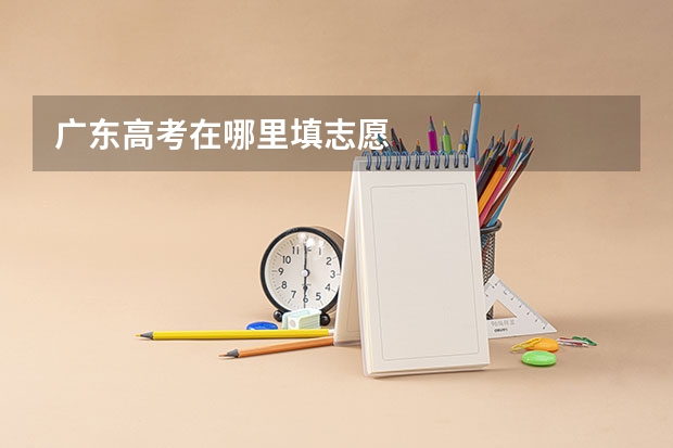 广东高考在哪里填志愿