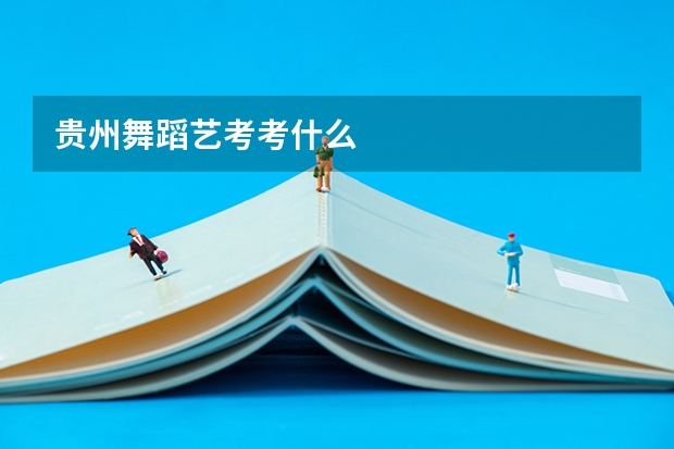 贵州舞蹈艺考考什么