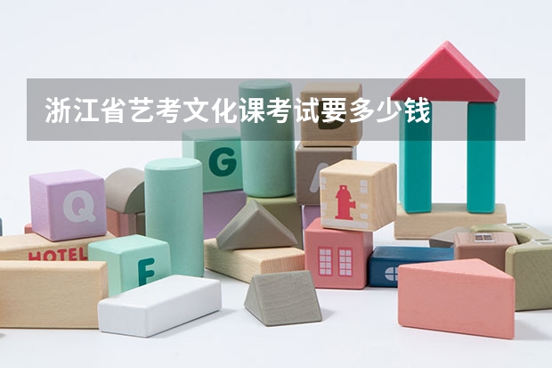 浙江省艺考文化课考试要多少钱