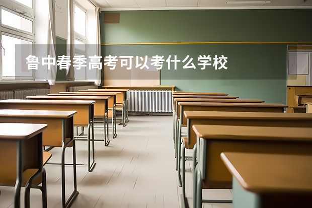 鲁中春季高考可以考什么学校