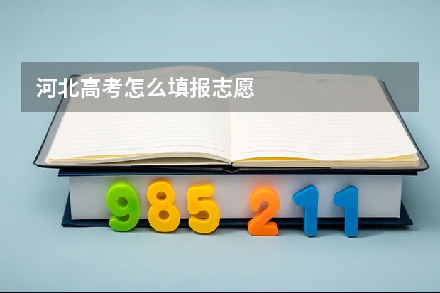 河北高考怎么填报志愿