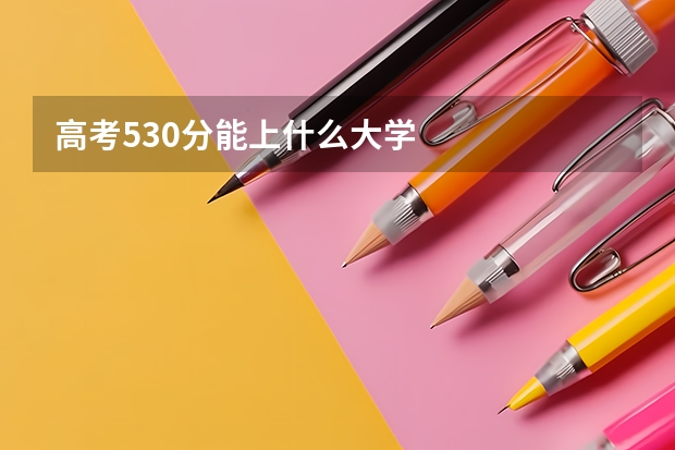 高考530分能上什么大学