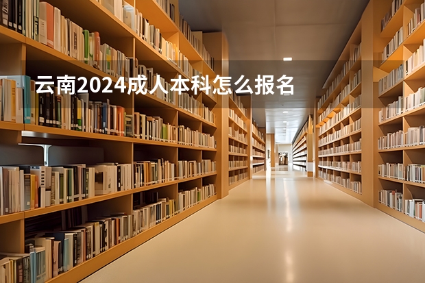 云南2024成人本科怎么报名