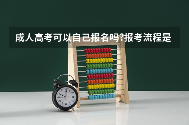 成人高考可以自己报名吗?报考流程是什么